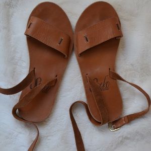Sseko Designs Ankle Strap Leather Sandals